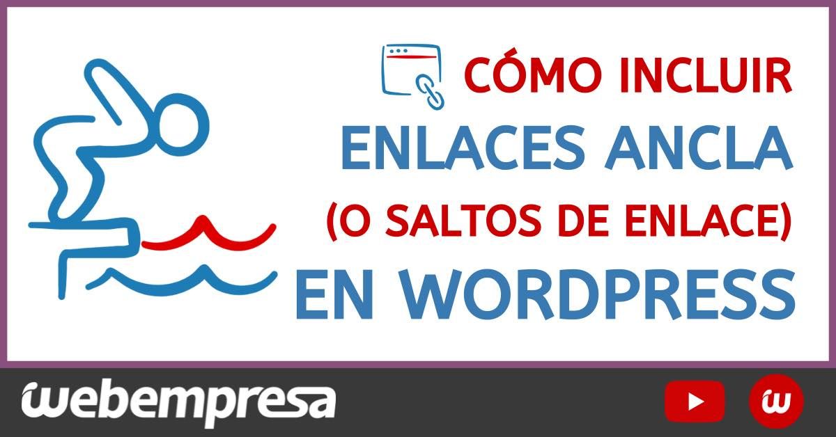 Enlaces ancla misma página WordPress