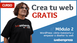 Curso crea tu web gratis Módulo 2