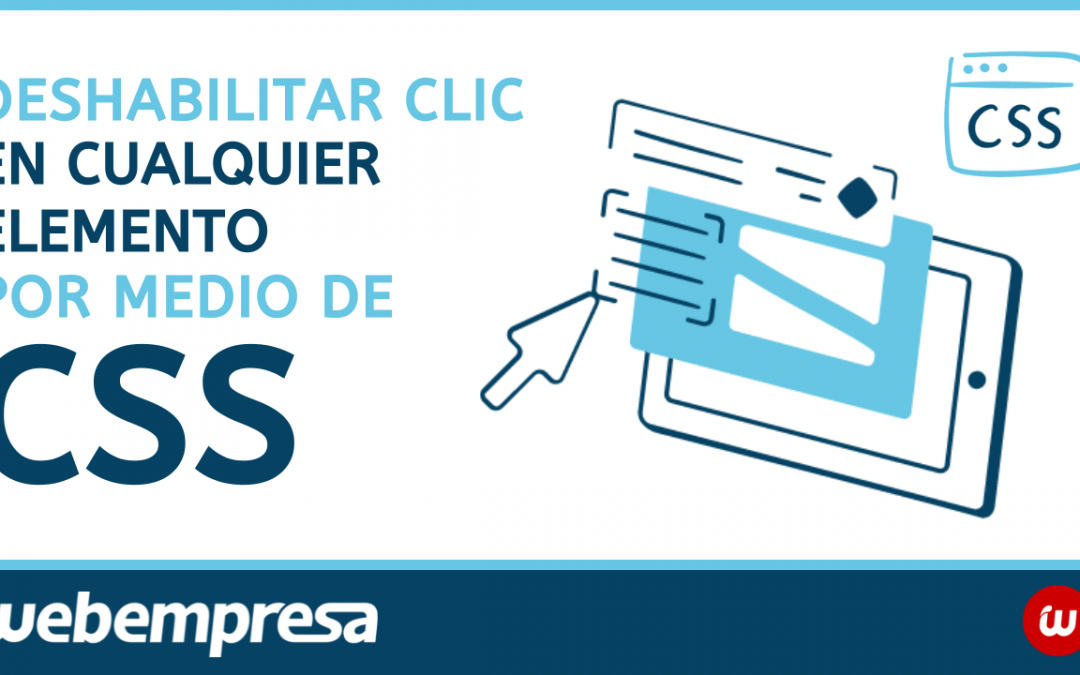 Deshabilitar clic en cualquier elemento por medio de CSS