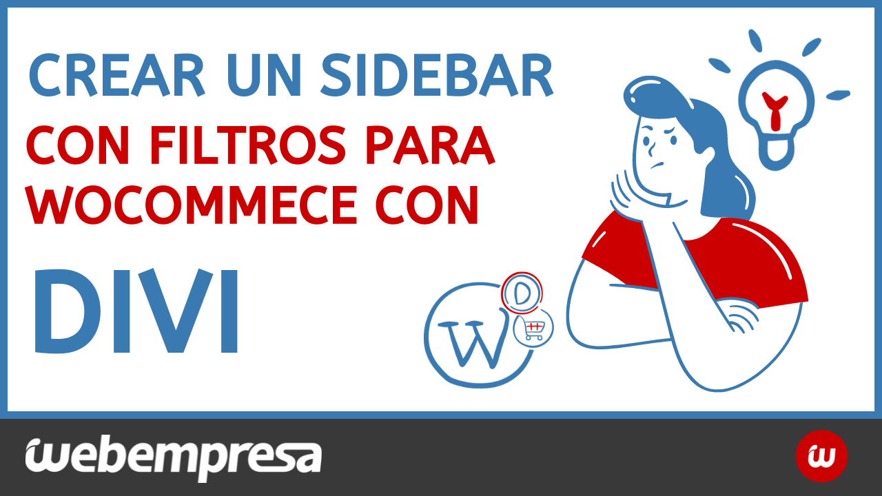 Como crear un sidebar con filtros para WooCommerce con Divi