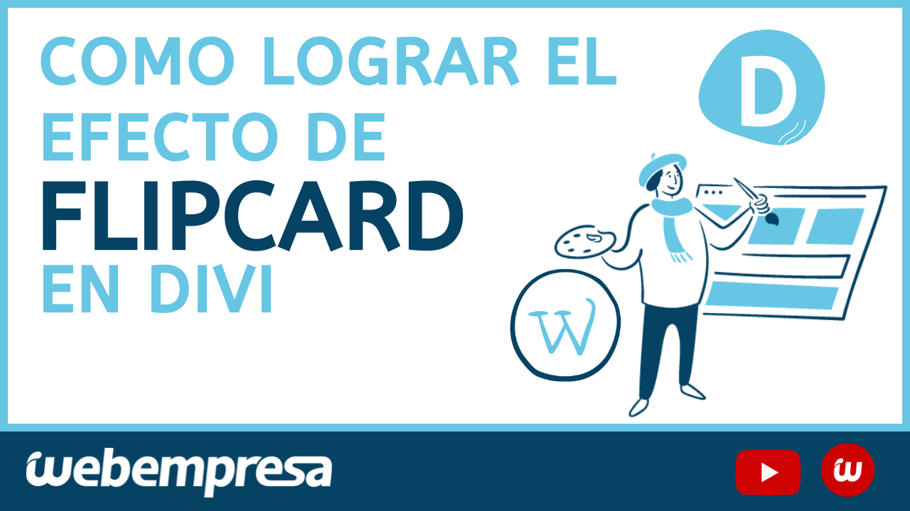 Como lograr el efecto de flipcard en Divi