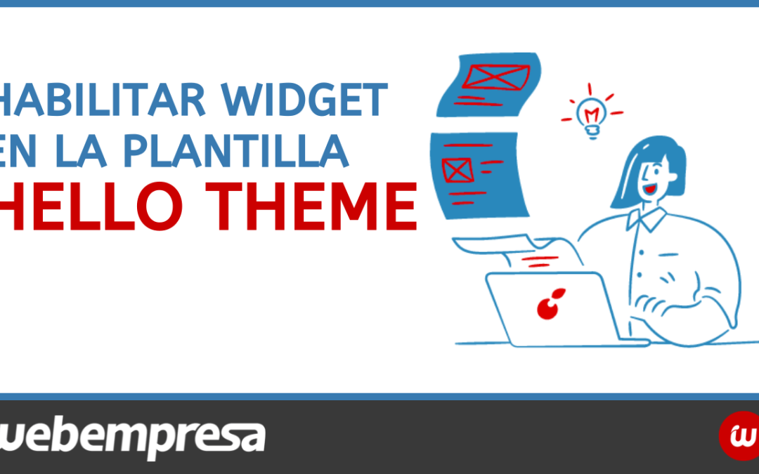 Habilitar Widget en la plantilla Hello Theme