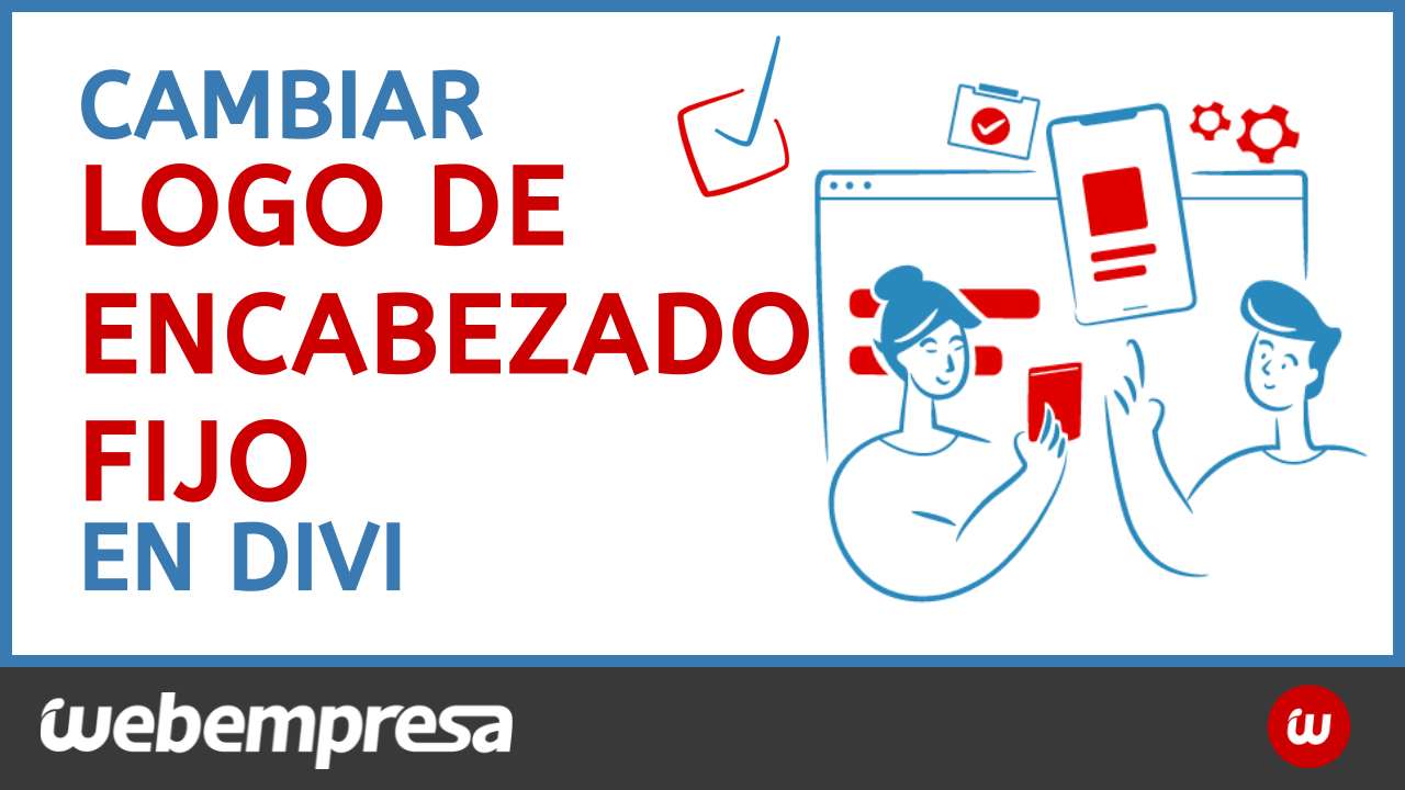 Cambiar logo de encabezado fijo en Divi 