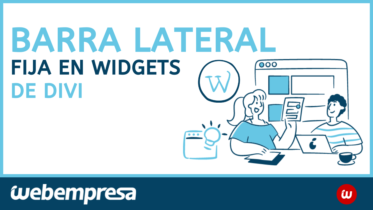 Barra lateral fija en widgets de Divi