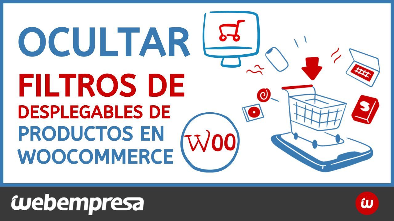 Ocultar opciones de filtros de productos en WooCommerce