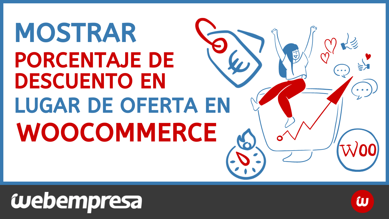 Mostrar porcentaje de descuento en lugar de oferta en Woocommerce