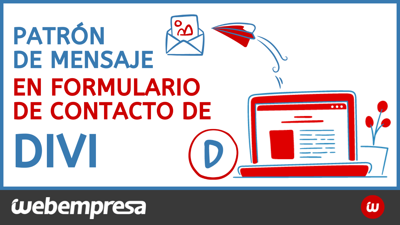 Patrón de mensaje en formulario de contacto con DIVI