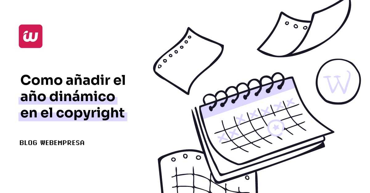 ¿Cómo añadir el año dinámico en el copyright en WordPress?