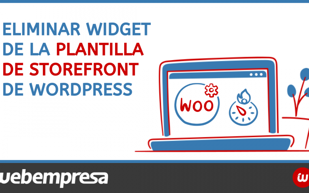 Eliminar widget de la plantilla de Storefront de WordPress