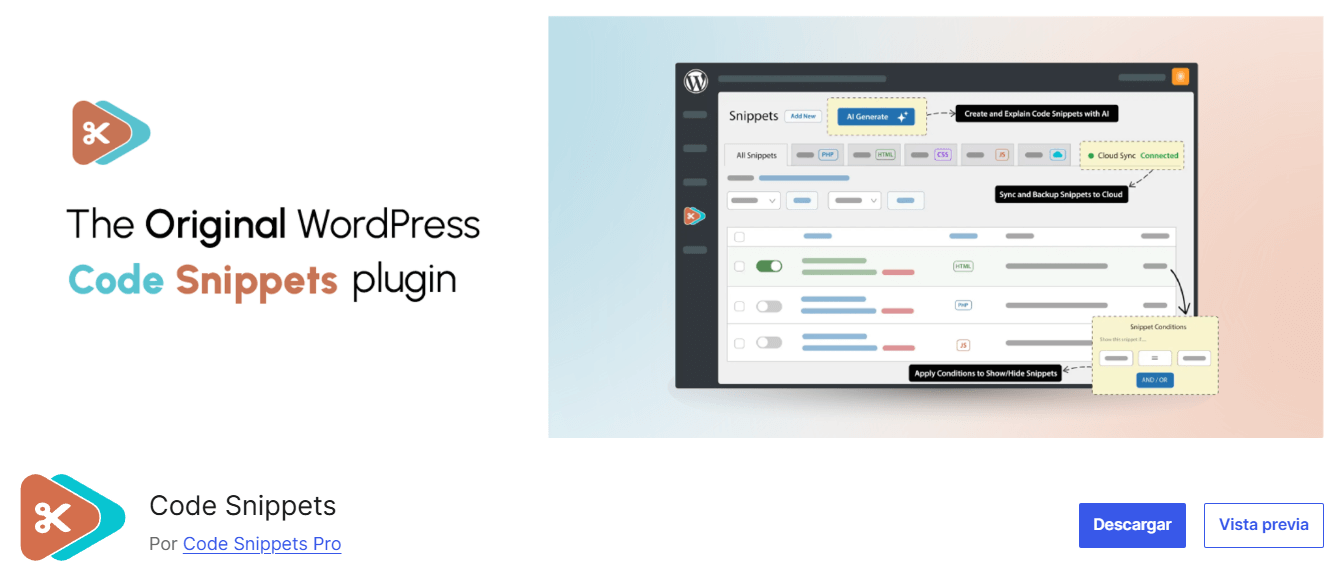 plugin Code Snippets
