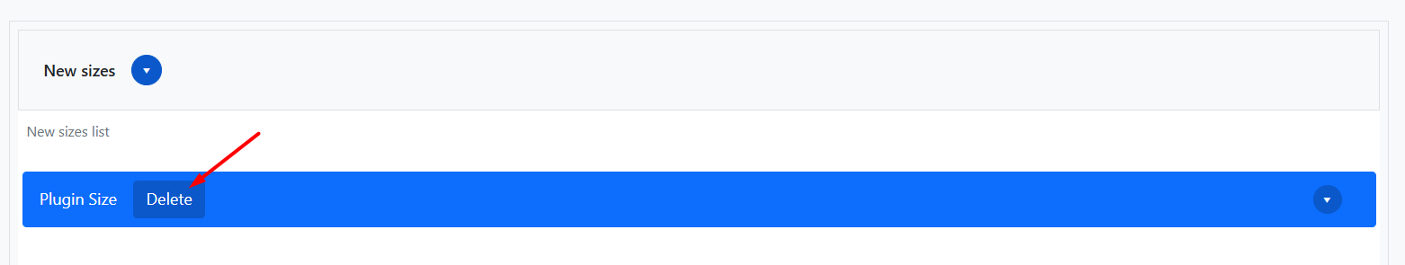 eliminar tamaños de imagen plugin