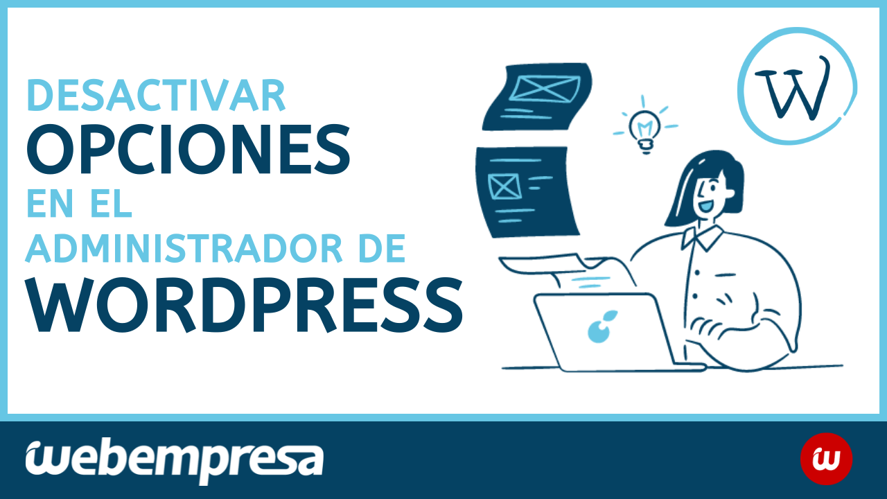 Desactivar opciones en el administrador de WordPress