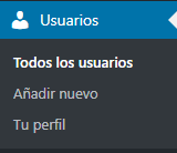 usuarios en WordPress