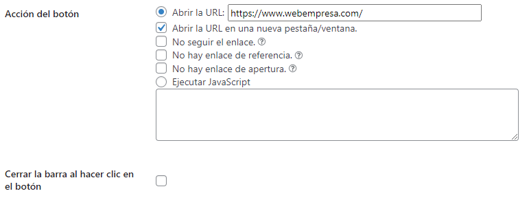 añadir contenido a la barra de notificaciones en WordPress