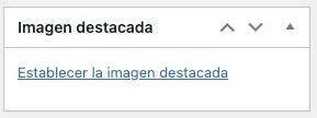 imagen destacada en WordPress