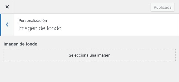Imagen de fondo en WordPress