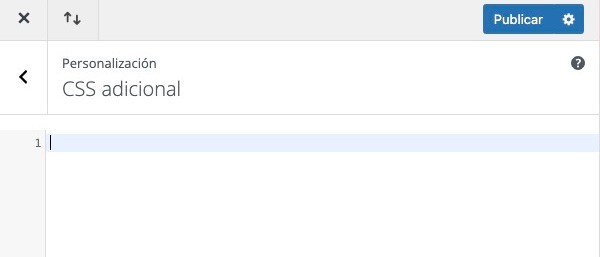 CSS Adicional en WordPress