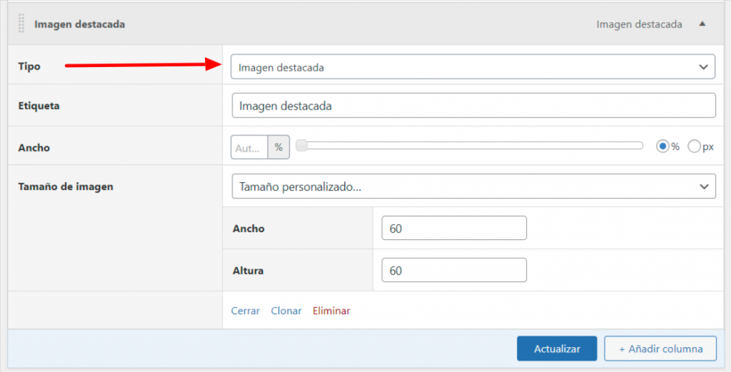 seleccionar imagen desde backend en WordPress