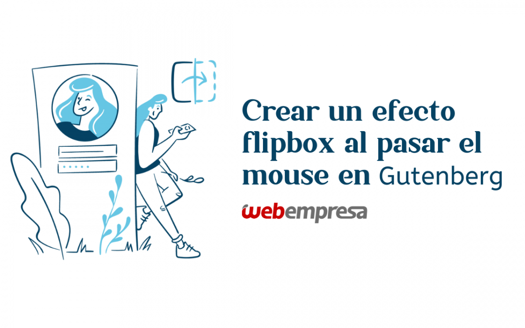 Crear un efecto flipbox al pasar el mouse en Gutenberg