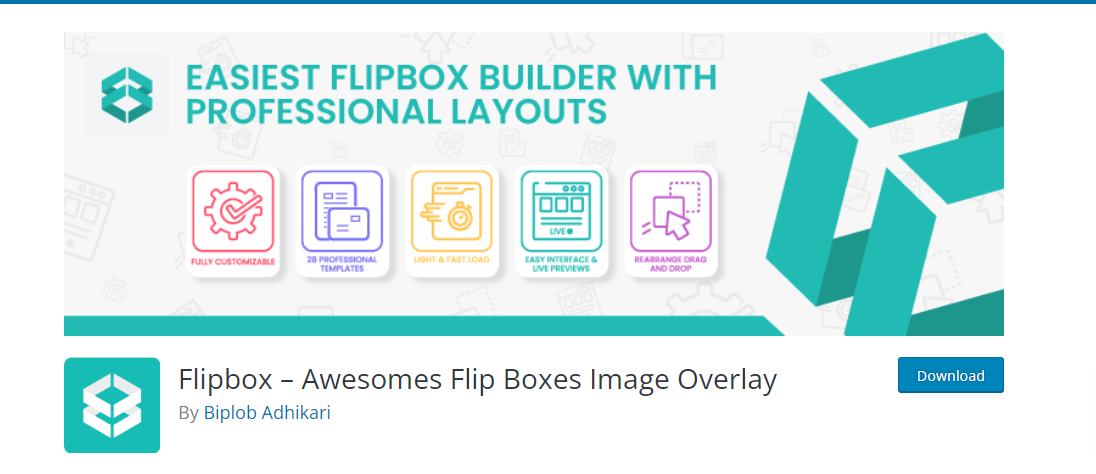 Flipbox – Awesomes Flip Boxes Image Overlay