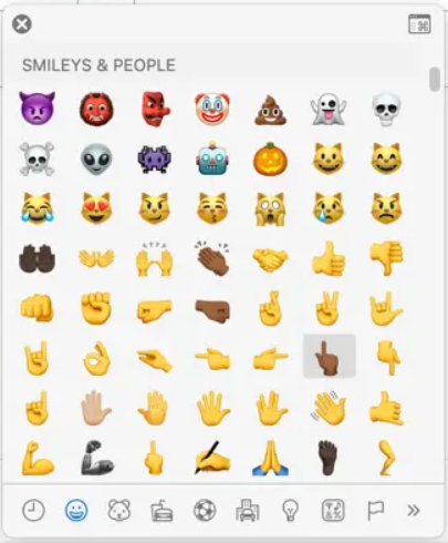 emojis en mac