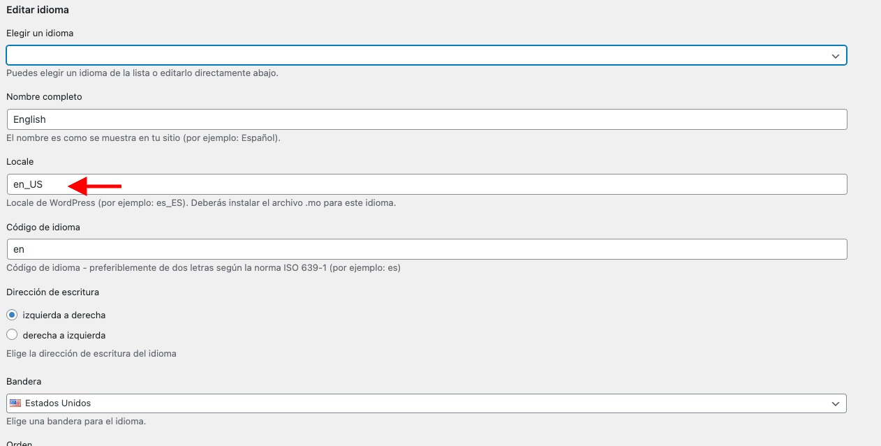 configurar idiomas polylang