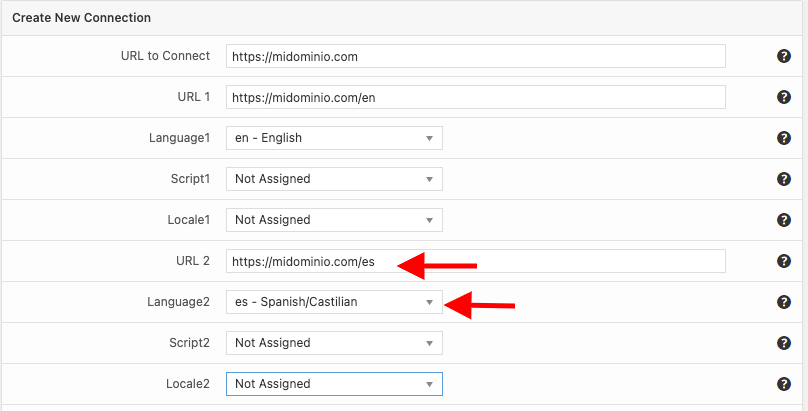 configurar versión dos hreflang manager