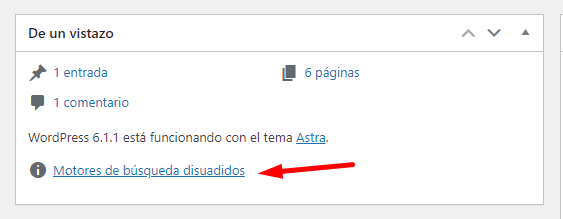 no index en WordPress