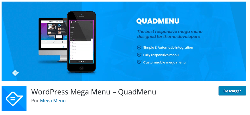 WordPress Mega Menu – QuadMenu