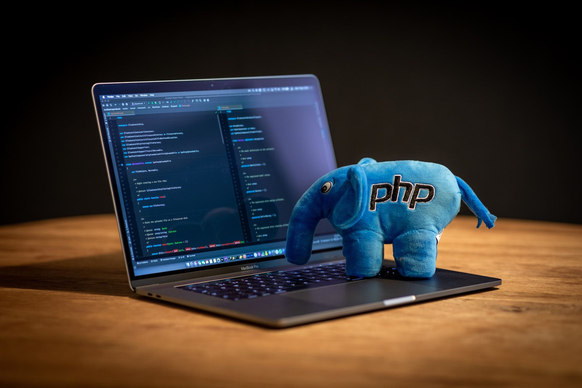 laptop con codigo php