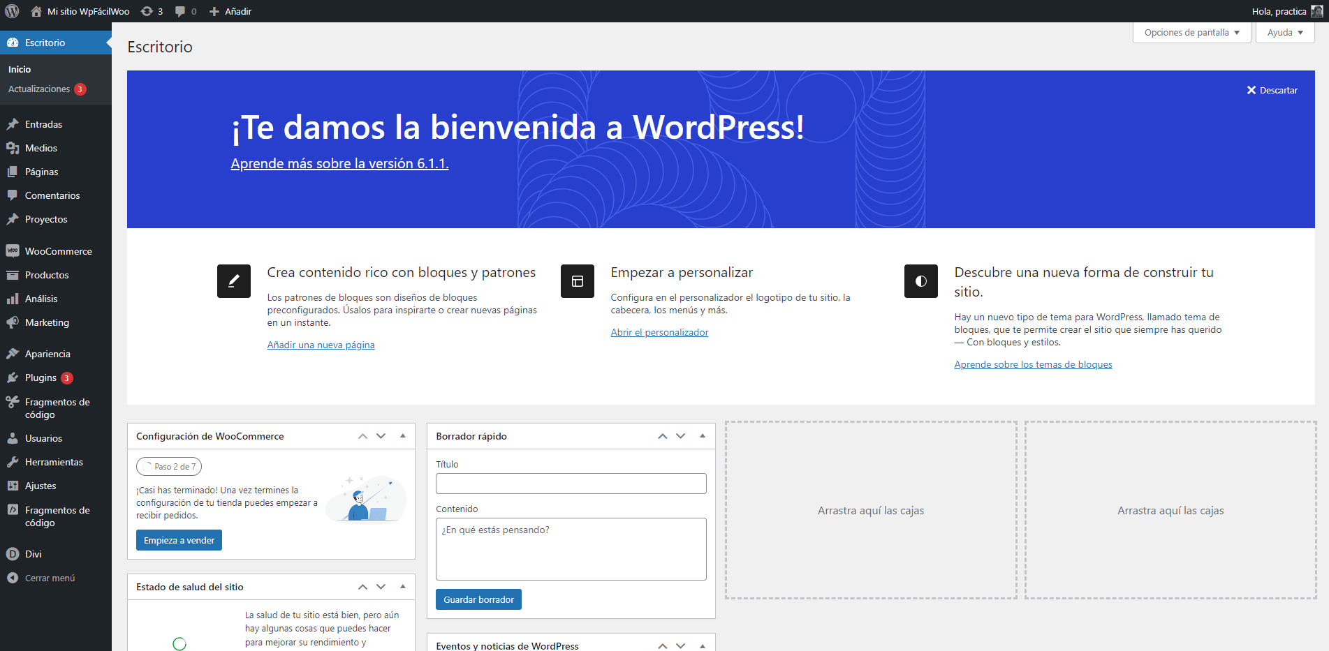 Back-en WordPress