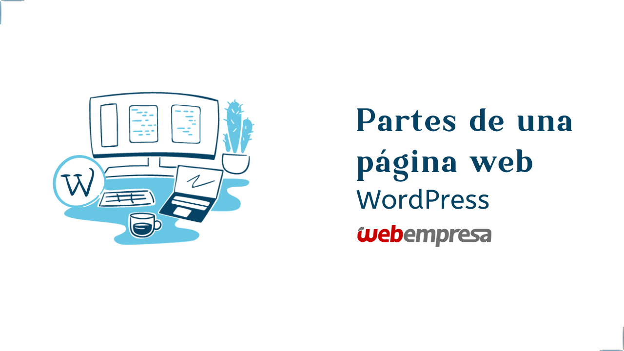 Partes de una página web WordPress