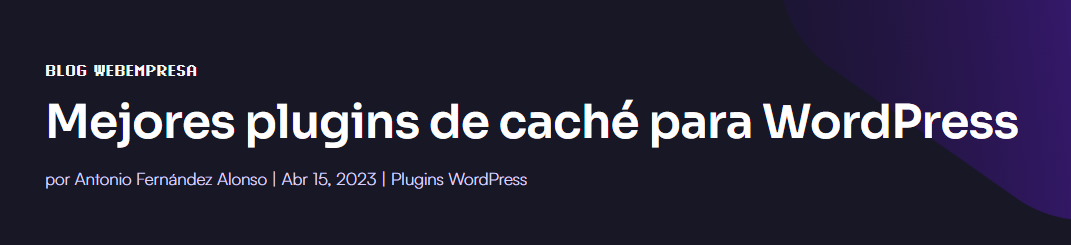 Mejores plugins de cache