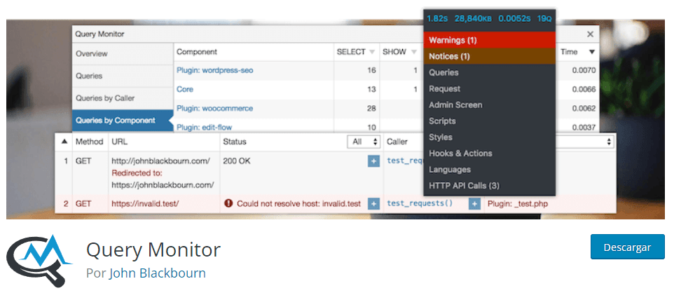 Plugin Query Monitor