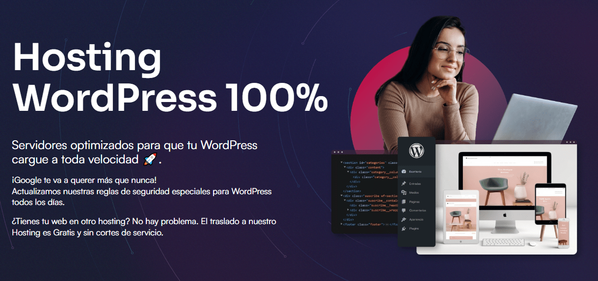 Hosting WordPress Webempresa