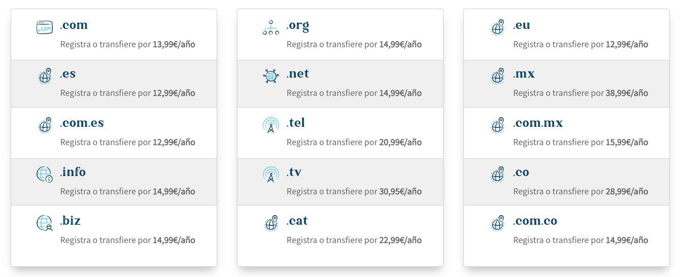 ¿cómo comprar un dominio?