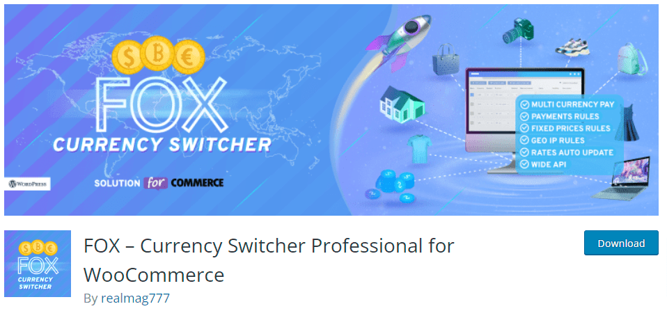 FOX – Currency Switcher Professional for WooCommerce