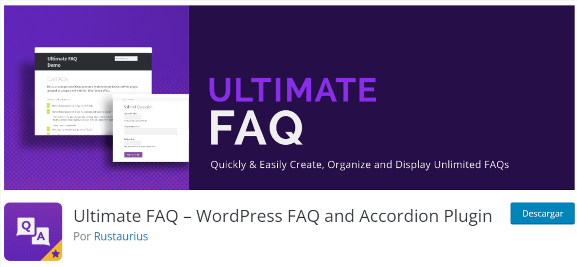 Ultimate FAQ – WordPress FAQ and Accordion Plugin