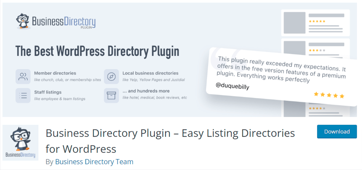 Business directory plugin