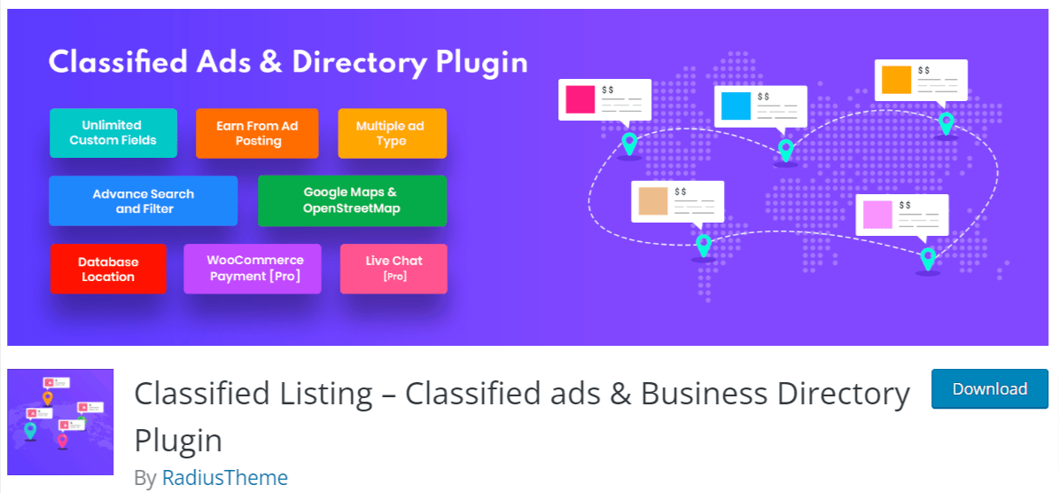 Clasified listing