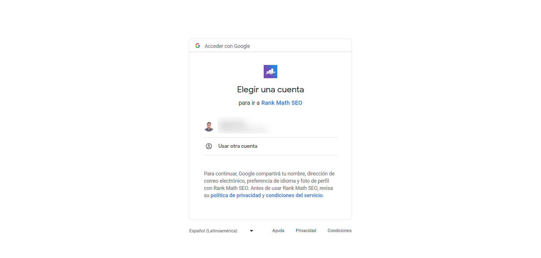 Conectar con Google 