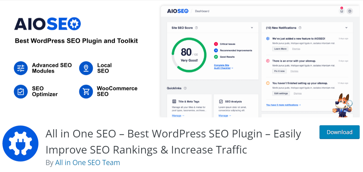 Plugin all in one SEO