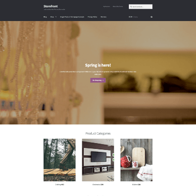 Storefront tema WordPress