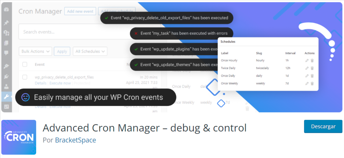 Plugin advance cron manager