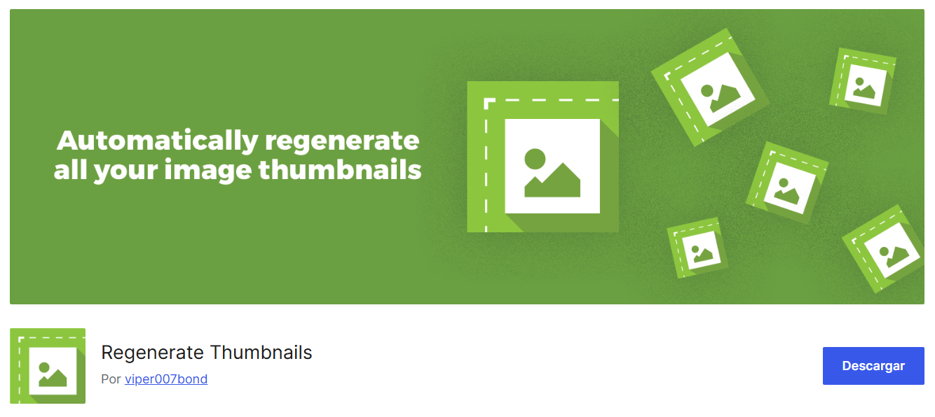 plugin Regenerate Thumbnails
