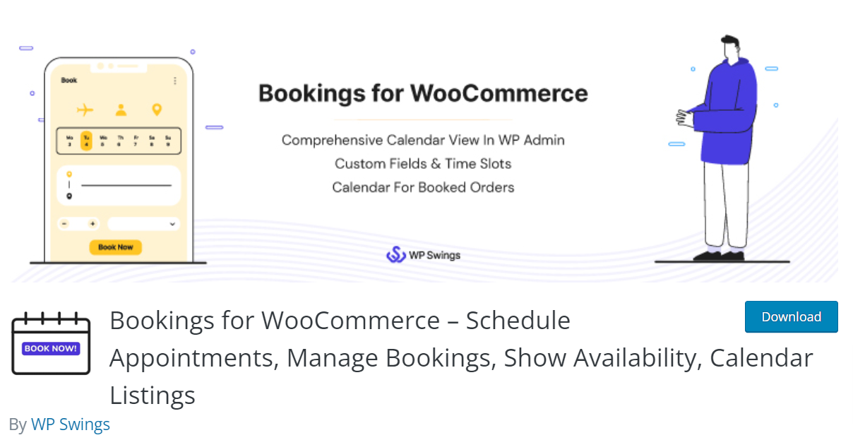 Booking WooCommerce plugin