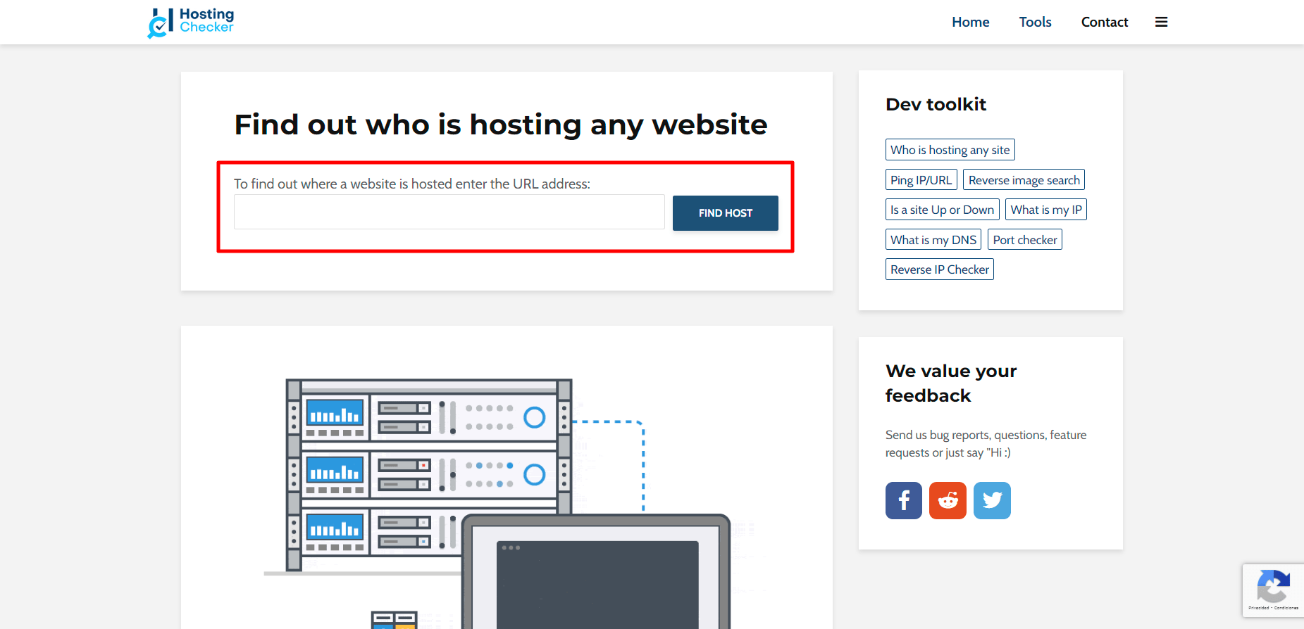 hosting checker