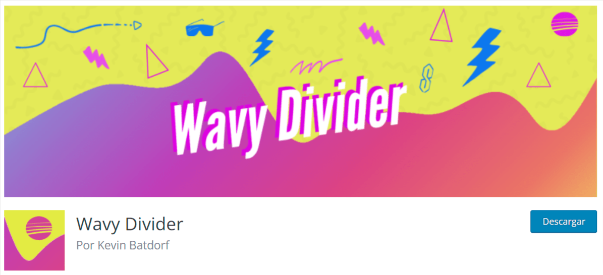 wavy divider plugin