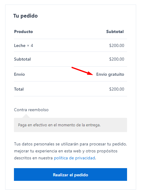 Envíos gratuitos en WooCommerce - Webempresa