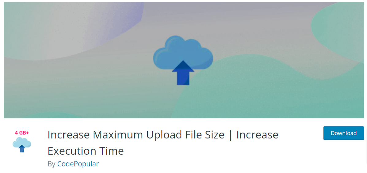 maximun upload plugin